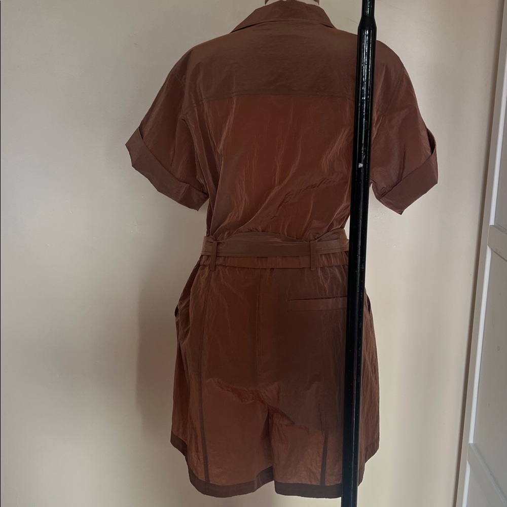 Anthropoligie Varley Belle Body Playsuit Romper in Shimmer Shell - Size Medium - Picture 9 of 12